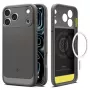 Spigen Rugged Armor Mag MagSafe dėklas iPhone 17 Pro / 18 Pro - pilkas