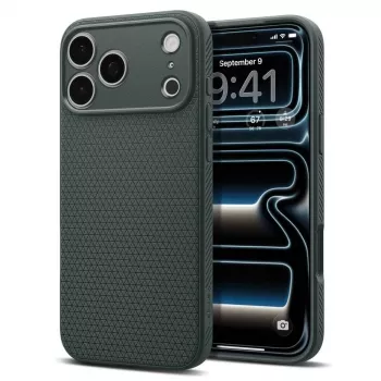 Spigen Liquid Air dėklas iPhone 17 Pro / 18 Pro - Abyss Green