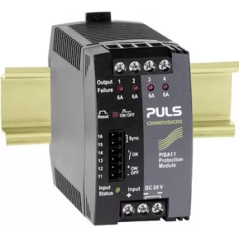 PULS DIMENSION PISA11.406 4 kanalų elektroninis grandinės pertraukiklio modulis 24V DC 4x6A