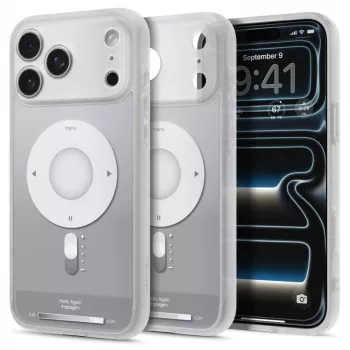 Spigen Ultra Hybrid Mag MagSafe dėklas iPhone 17 Pro / 18 Pro - sidabrinis