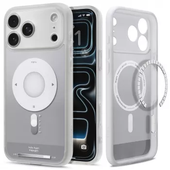 Spigen Ultra Hybrid Mag MagSafe dėklas iPhone 17 Pro / 18 Pro - sidabrinis