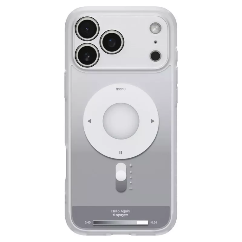 Spigen Ultra Hybrid Mag MagSafe dėklas iPhone 17 Pro / 18 Pro - sidabrinis