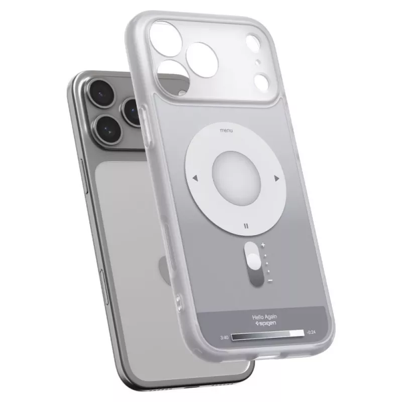 Spigen Ultra Hybrid Mag MagSafe dėklas iPhone 17 Pro / 18 Pro - sidabrinis