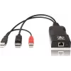 ADDER ALIF101T-DP DisplayPort KVM prailgintuvas (siųstuvas) per Cat5e/6/7 - 2560x1600, USB 2.0, audio, juodas aliuminis