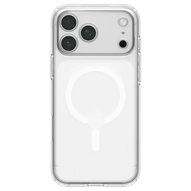 SPIGEN Ultra Hybrid MagSafe dėklas iPhone 17 Pro Max / 18 Pro Max - skaidrus/baltas