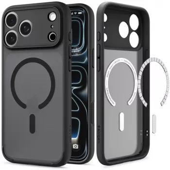 SPIGEN Ultra Hybrid MagSafe iPhone 17 Pro Max / 18 Pro Max Frost Black dėklas