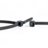 WKK 110256071 juodas UV stabilizuotas kabelių raištis 430 mm x 4,8 mm, 100 vnt.