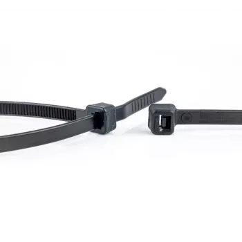WKK 110256071 juodas UV stabilizuotas kabelių raištis 430 mm x 4,8 mm, 100 vnt.