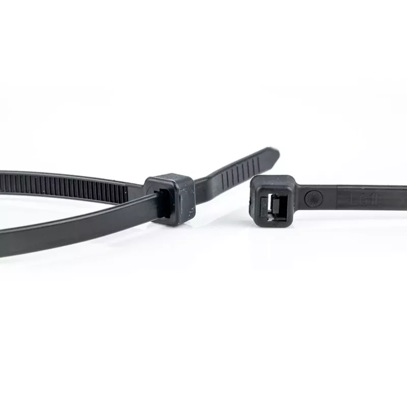 WKK 110256071 juodas UV stabilizuotas kabelių raištis 430 mm x 4,8 mm, 100 vnt.