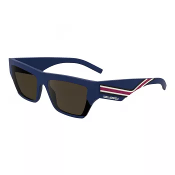 Karl Lagerfeld Unisex KL6163S-401 akiniai nuo saulės, juodas rėmelis, pilki stiklai, 59/17/145 mm