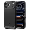 Spigen Rugged Armor Mag MagSafe dėklas iPhone 18 Pro / 17 Pro - matinis juodas