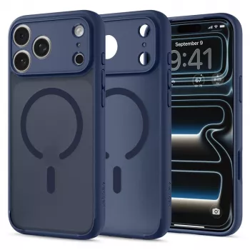 SPIGEN Ultra Hybrid MagSafe iPhone 17 Pro Max / 18 Pro Max dėklas Frost Deep Blue