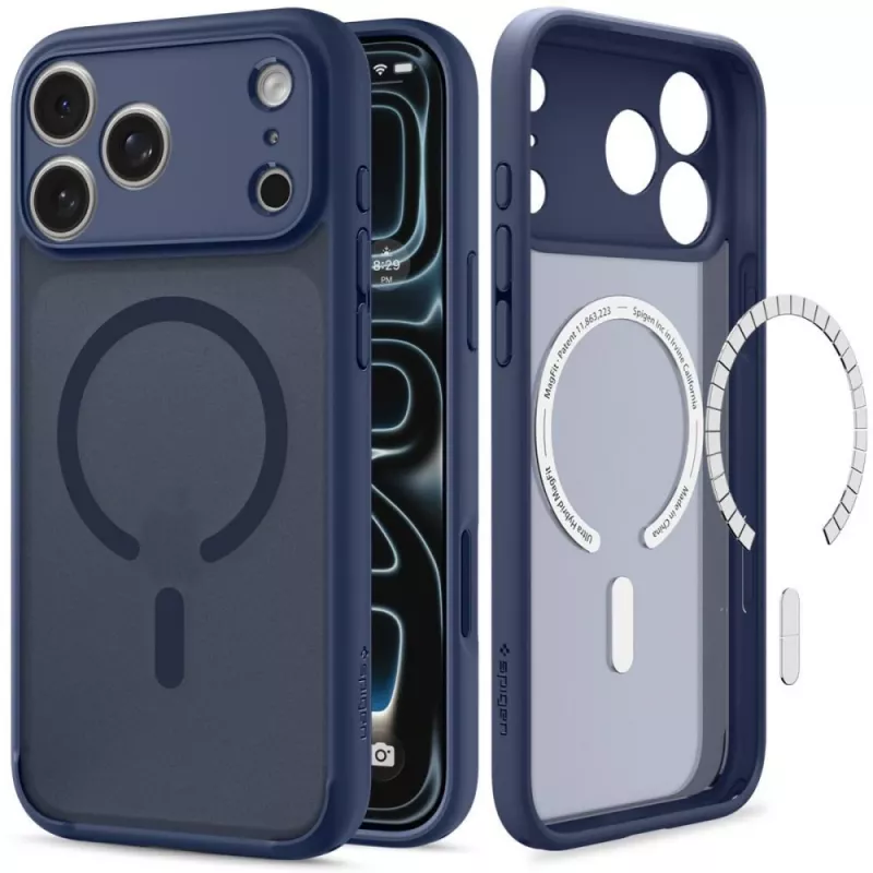 SPIGEN Ultra Hybrid MagSafe iPhone 17 Pro Max / 18 Pro Max dėklas Frost Deep Blue