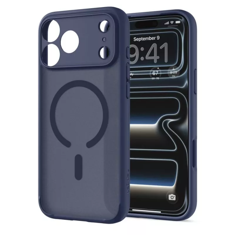 SPIGEN Ultra Hybrid MagSafe iPhone 17 Pro Max / 18 Pro Max dėklas Frost Deep Blue