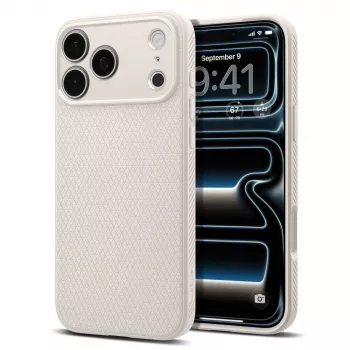 Spigen Liquid Air iPhone 17 Pro Max / 18 Pro Max dėklas Natural Titanium
