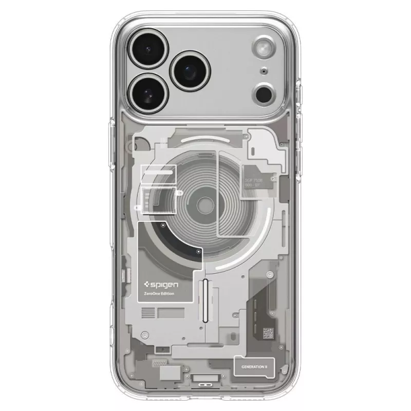 SPIGEN Ultra Hybrid MagSafe iPhone 17 Pro Max / 18 Pro Max Zero One Natural Titanium dėklas