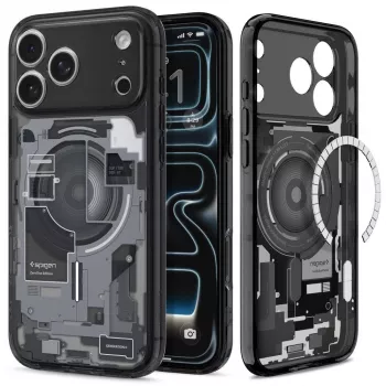 SPIGEN Ultra Hybrid MagSafe iPhone 17 Pro Max / 18 Pro Max Zero One juodas dėklas