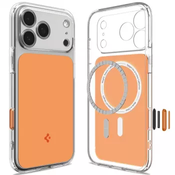 Spigen Ultra Hybrid T Mag MagSafe dėklas iPhone 17 Pro Max / 18 Pro Max - blizgus oranžinis