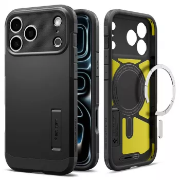 Spigen Tough Armor T MagSafe dėklas iPhone 17 Pro Max / 18 Pro Max - juodas