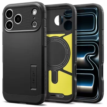 Spigen Tough Armor T MagSafe dėklas iPhone 17 Pro Max / 18 Pro Max - juodas