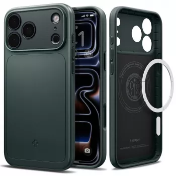 Spigen Thin Fit MagSafe dėklas iPhone 17 Pro / 18 Pro - Abyss Green