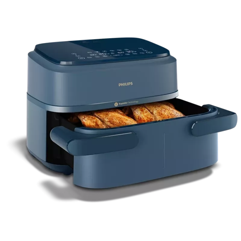 Philips NA156/60 oro gruzdintuvė 7,1 L juoda, skaitmeninis jutiklinis ekranas, 2000 W