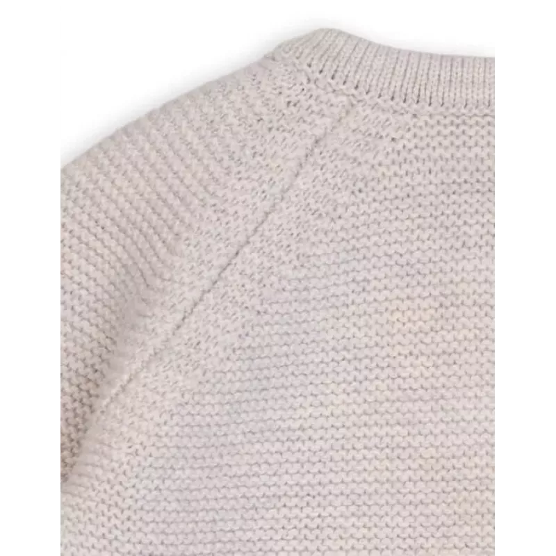 Lodger Topper Knit Merino vilnos kūdikių striukė, beržo spalvos, 56 dydis