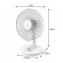 Philips 1000 serijos stalinis ventiliatorius, baltas