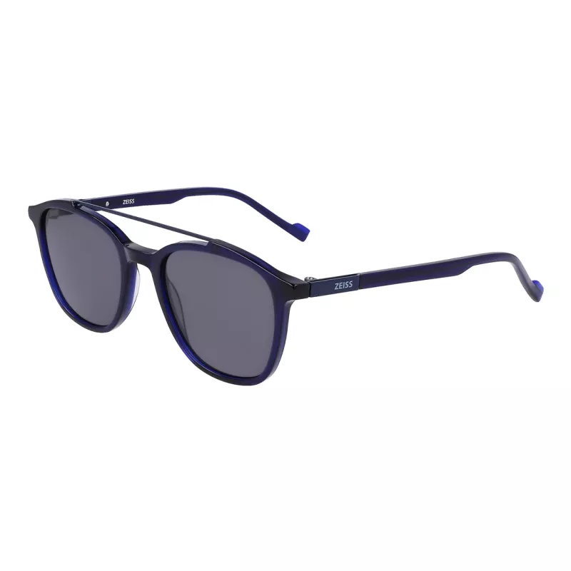 ZEISS ZS22518S-415 vyriški stačiakampiai akiniai nuo saulės, juodi/pilki, 52-20-145