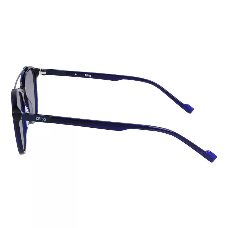 ZEISS ZS22518S-415 vyriški stačiakampiai akiniai nuo saulės, juodi/pilki, 52-20-145