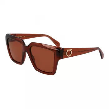 Ferragamo moteriški akiniai nuo saulės SF2014S-232 Havana rudi gradientiniai 54mm
