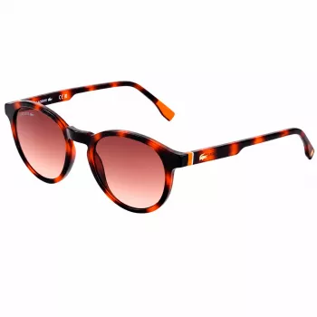 Lacoste Unisex akiniai nuo saulės L6030SRG-1 stačiakampio formos juodi/pilki 50-21-145