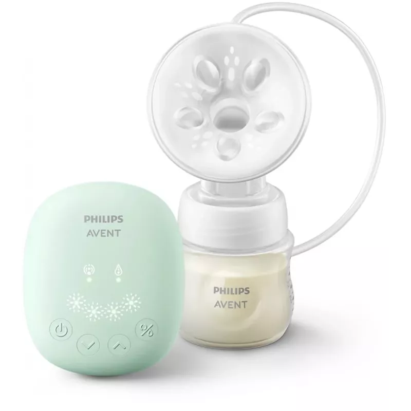 Philips Avent vienkartinis elektrinis krūties siurblys su 125 ml buteliuku
