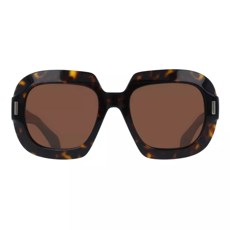 Ferragamo SF2068SE-242 moteriški katės akies formos akiniai nuo saulės, Havana/Rudi gradientiniai, 54 mm