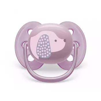 Philips Avent Ultra Soft DECO žindukas 6-18 mėnesių, 1 vnt., mergaitėms
