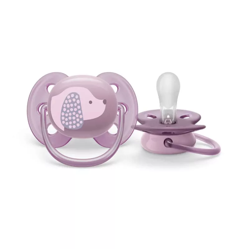Philips Avent Ultra Soft DECO žindukas 6-18 mėnesių, 1 vnt., mergaitėms