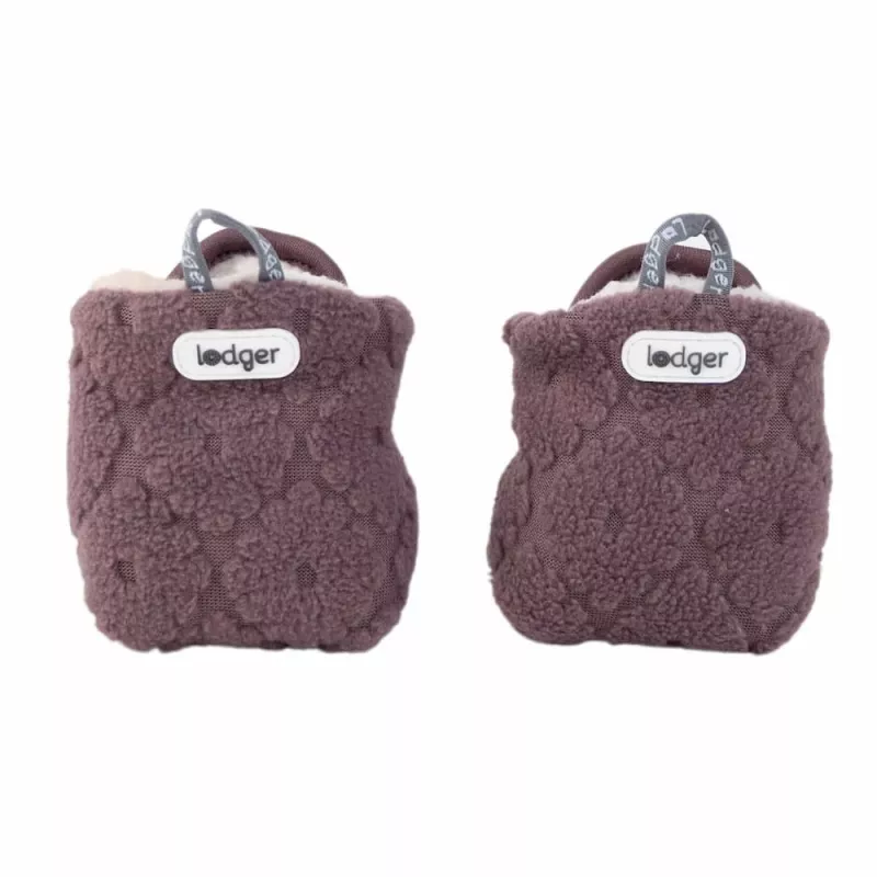 Lodger Slipper Folklore Fleece kūdikių šlepetės, rausvos (mauve), 6-12 mėnesių