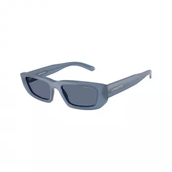 Arnette AN4357-124872 moteriški kvadratiniai akiniai nuo saulės, permatomo pilko rėmo, tamsiai pilki lęšiai, 53 mm