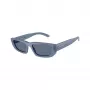 Arnette AN4357-124872 moteriški kvadratiniai akiniai nuo saulės, permatomo pilko rėmo, tamsiai pilki lęšiai, 53 mm