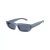 Arnette AN4357-124872 moteriški kvadratiniai akiniai nuo saulės, permatomo pilko rėmo, tamsiai pilki lęšiai, 53 mm