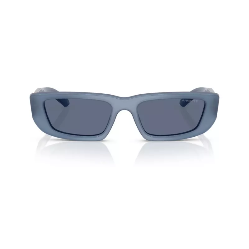 Arnette AN4357-124872 moteriški kvadratiniai akiniai nuo saulės, permatomo pilko rėmo, tamsiai pilki lęšiai, 53 mm