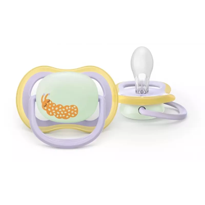 Philips AVENT Ultra Air Night žindukas 0-6 mėn., 2 vnt., švytintis tamsoje