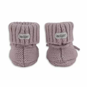 Lodger Slipper Merino Wool kūdikių šlepetės, rožinės, 0-6 mėn.