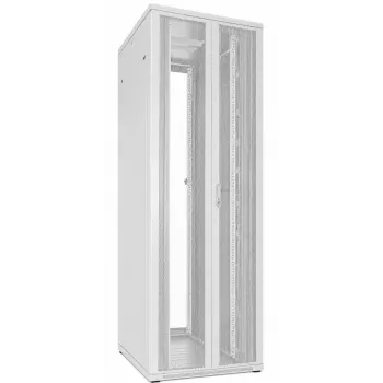 DSIT 47U 19 inch serverio spinta, perforuotos dvigubos priekinės ir galinės durys, balta, 800x1000x2200 mm (DS8047DD-W)