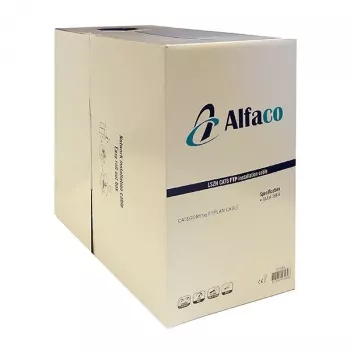 DSIT Alfaco Cat5e F/UTP kietos šerdies tinklo kabelis 305 m ritėje, pilkas, LSZH, Eca