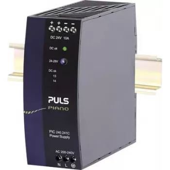 PULS Piano DIN bėgių maitinimo šaltinis 24V DC 10A 240W (PIC240.241C)