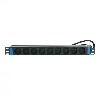 DSIT 19 inch 9 lizdų PDU su įžeminimo kontaktu (DS-9PDU-PE)