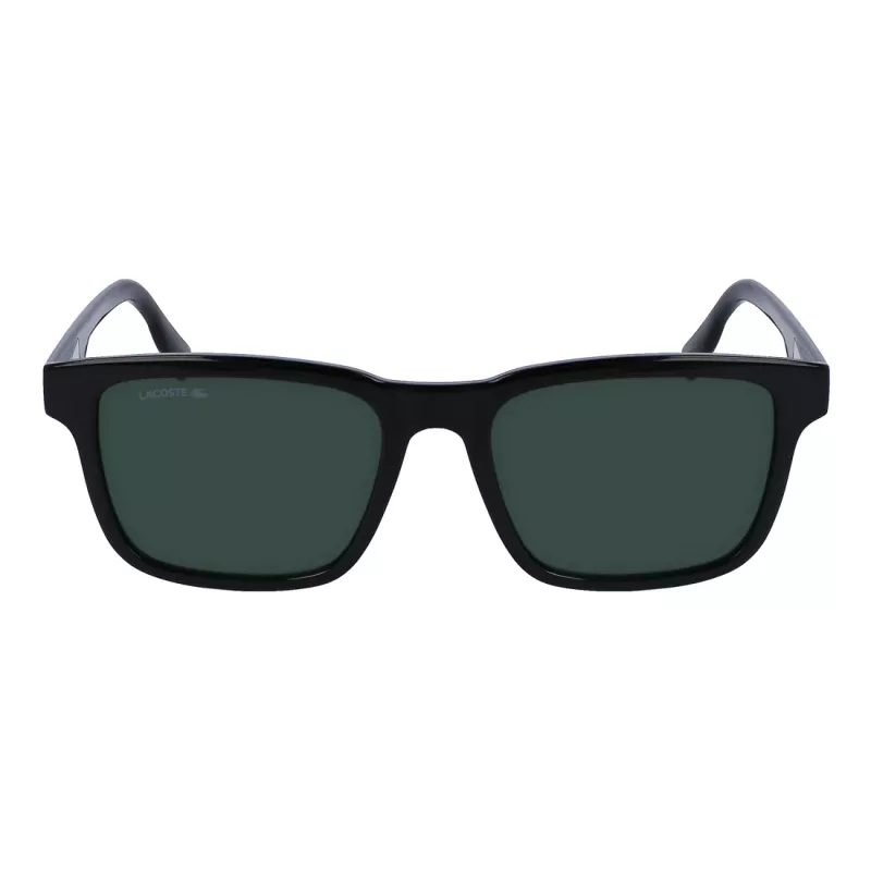 Lacoste Men's L997S-1 stačiakampiai akiniai nuo saulės, juodi/pilki, 54mm