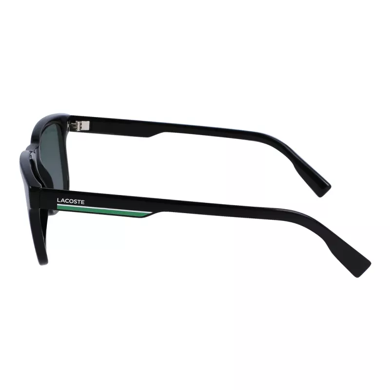 Lacoste Men's L997S-1 stačiakampiai akiniai nuo saulės, juodi/pilki, 54mm