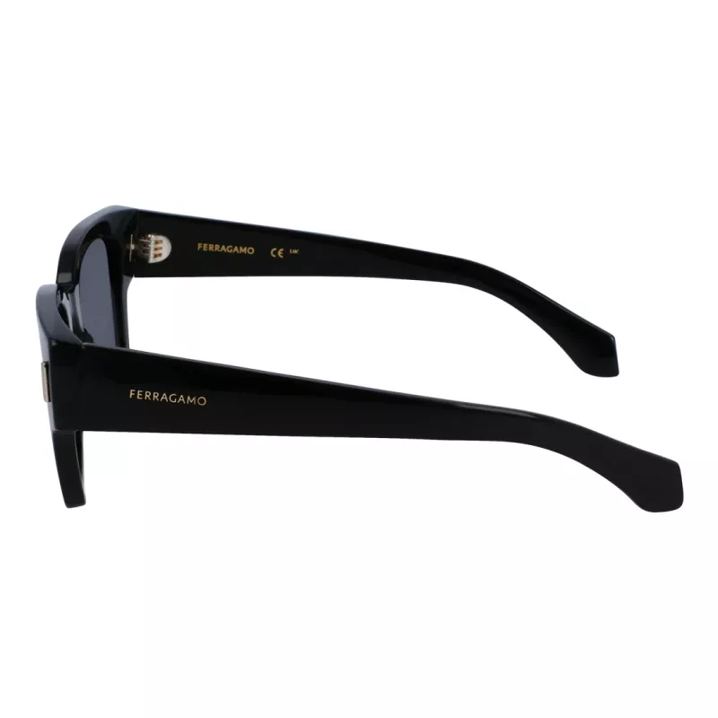 Ferragamo vyriški akiniai nuo saulės SF2010S-1 juodi/pilki 52mm